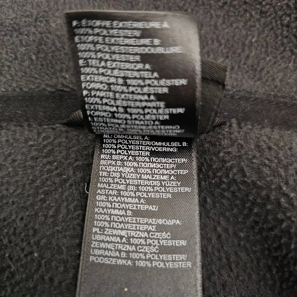 The North Face Men's Fleece Full Zip Black Active Jacket Size M